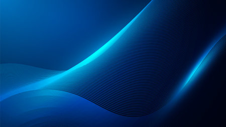 line geometric abstract Curves twisted into wavesのイラスト素材