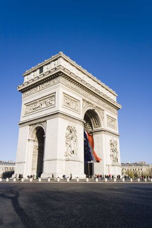Arc De Triomphe, Paris Franceの写真素材