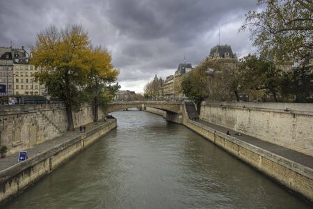 Paris, France - Seine river viewの写真素材