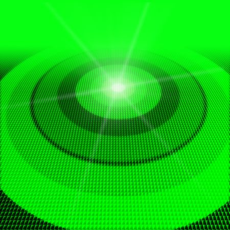 closeup of circular aim on a computer screenの写真素材