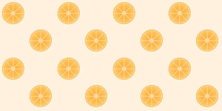 Seamless simple colorful tropical pattern with oranges