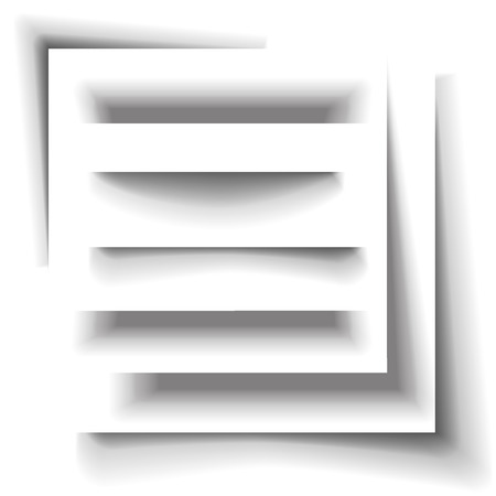 Transparent realistic paper shadow effect. Web banner. Element for advertising and promotional message isolated on white background. Abstract vector illustration for your design and businessのイラスト素材