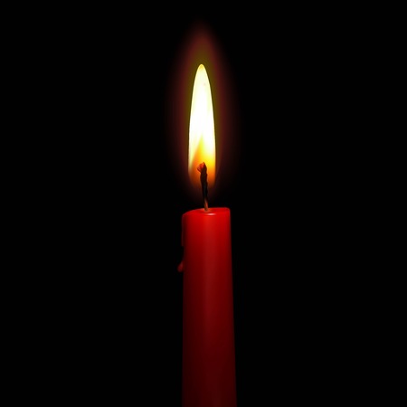 Candles realistic 3d set isolated on transparent background vector illustrationのイラスト素材