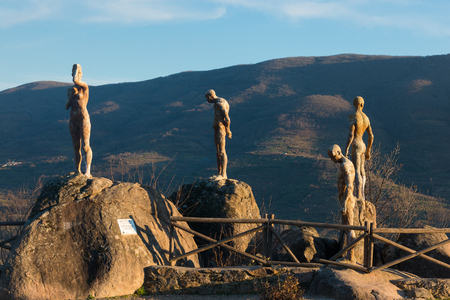 El Torno, Spain, Saturday, Jan. 21, 2017. Monument to the forgotten civil war and dictatorshipのeditorial素材