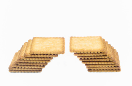 Cookies isolated on a white backgroundの写真素材