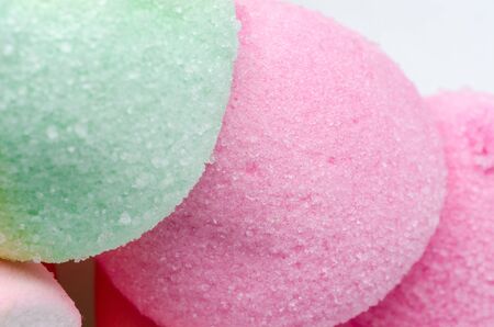 Delicious close up of colorful candyの写真素材