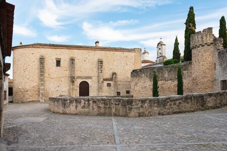 Church of Vera Cruz in Trujillo, Caceres, Extremadura, spainの写真素材