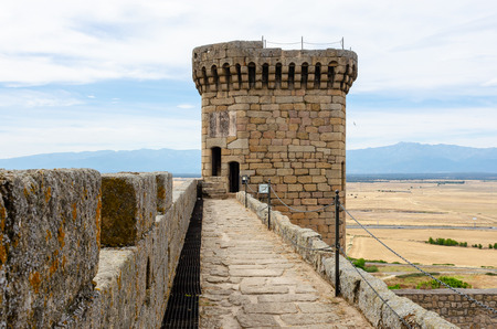 medieval castle in Oropesa. Toledo. Spainのeditorial素材