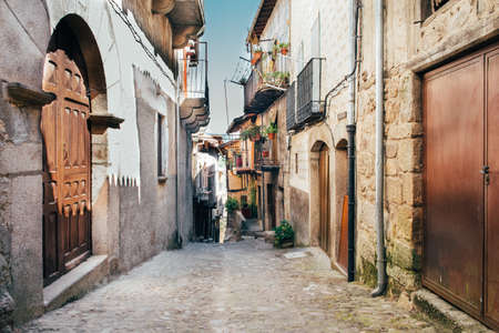 Village of miranda del castanar in province of Salamanca, Spain
