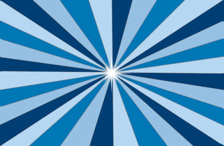 Abstraction. Background. Blue rays radiate from the center. There is a bright star in the middle.の写真素材