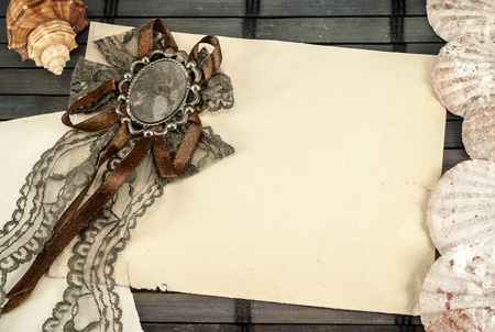 Retro background in marine theme for art design.の写真素材