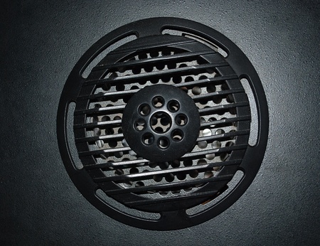 Closeup of CPU unit ventilation grid.の写真素材