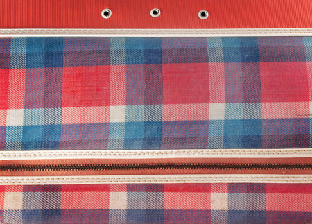 Checkered bag with detail accessories texture 