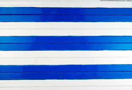 Blue and white  painted wooden planks background.の写真素材