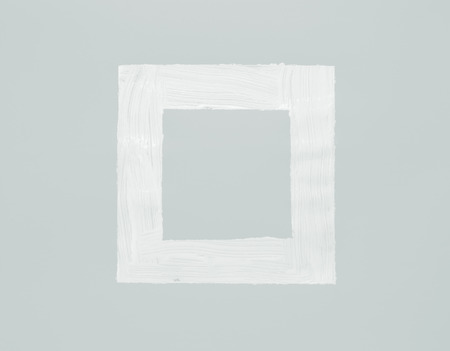 Abstract white square painted frame.の写真素材