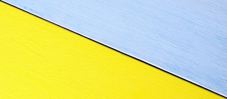 Double yellow and blue backgroundの写真素材