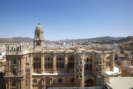 the cathedral of Malaga known as the manquitaの写真素材