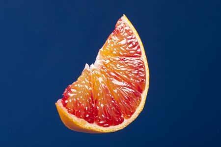 Part of blood red sicily orange. Studio shoot.の写真素材