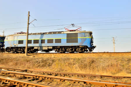 Railroad switches, locomotive and tracks. Train power supply design. Spring.