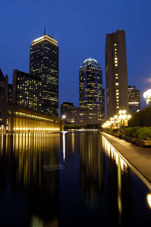 Reflection pool at Christian Science Churchの写真素材