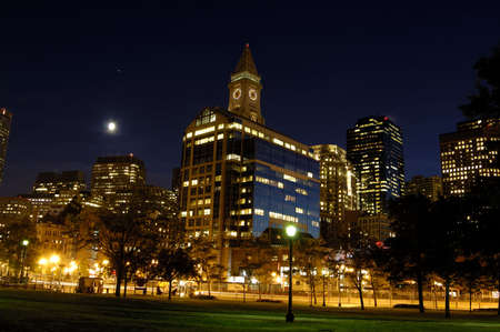 Boston custom house towerの写真素材