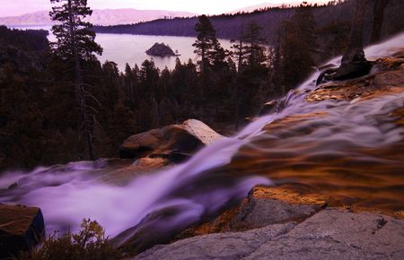 Eagle Falls Emerald Bay at Lake Tahoeの写真素材