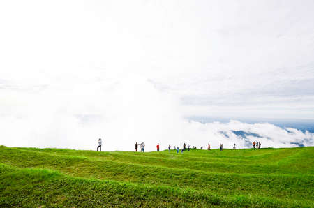 People in nature.phutupburk city,Thailandの写真素材