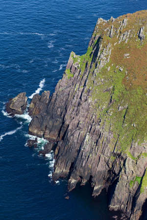 steep cliffs on irish west coastの写真素材