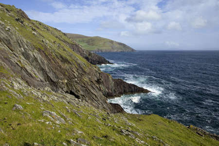 cliffs in ireland, dingleの写真素材