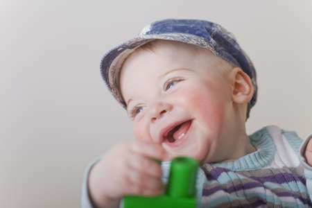 baby boy happy