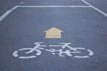 Bicycle Road Signの写真素材