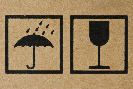 The Symbols on Cardboardの写真素材