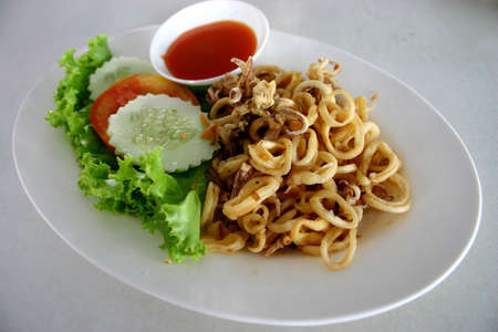 Fried Squid Ringsの写真素材