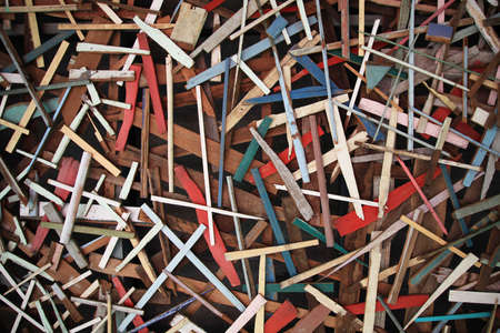 Old Wood Chips Backgroundの写真素材