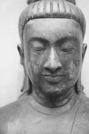 Portrait of a Buddha statueの写真素材