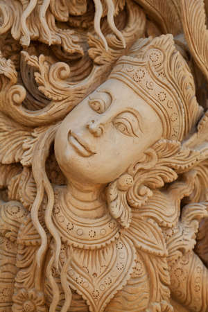Thai style wood carving