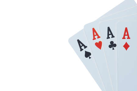 Close up of four aces