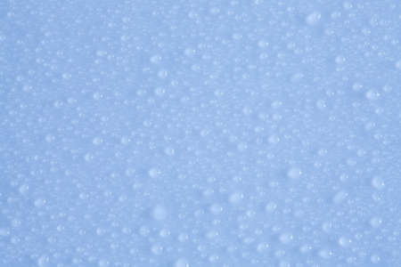 Water-drops on blue