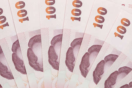 Hundred thai bahtの写真素材