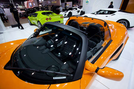 Bangkok, Thailand - May 20, 2011 - LOTUS EXIGE CUP 260 on display at Imact Muangthong Thani...