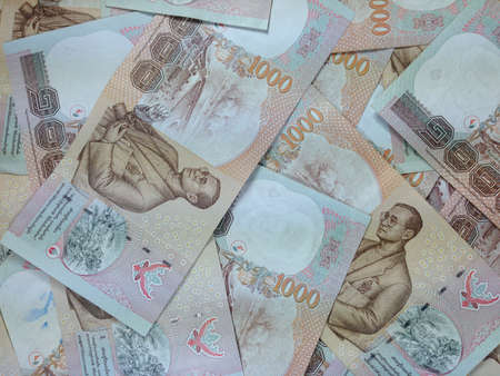 Close-up of Thai Moneyの素材