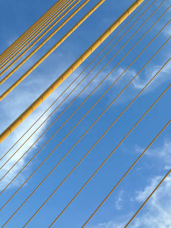The wire suspension bridge
