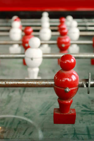 Old table soccer gameの写真素材