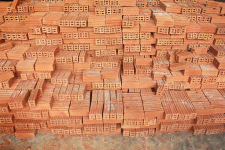Stack of Raw Bricksの写真素材