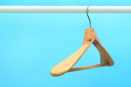 Cloth hangers in rowの写真素材