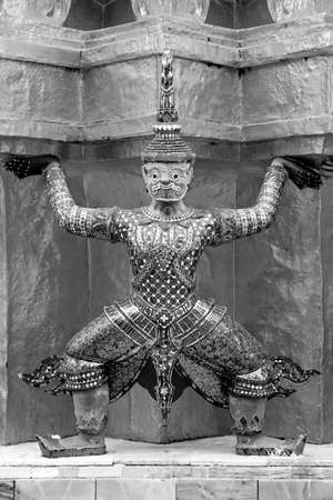 Giant Buddha Statue in Grand Palace, Bangkokの写真素材