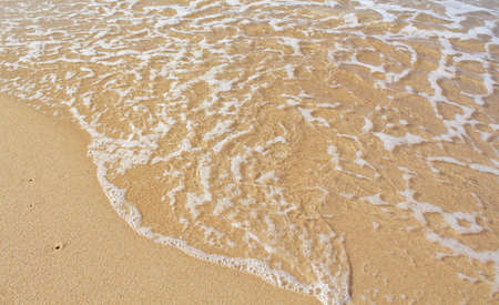 Sand beach and wave