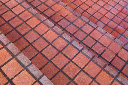 Red brick wallの写真素材