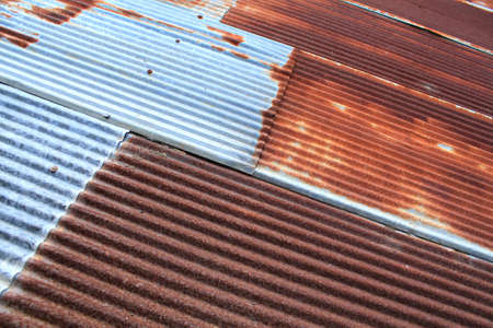 Rusty zincの写真素材