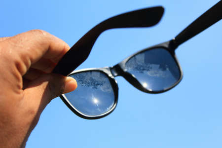 Summer day with the sunglassesの写真素材